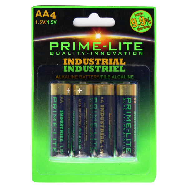 4 Pack Carded AA Batteries-