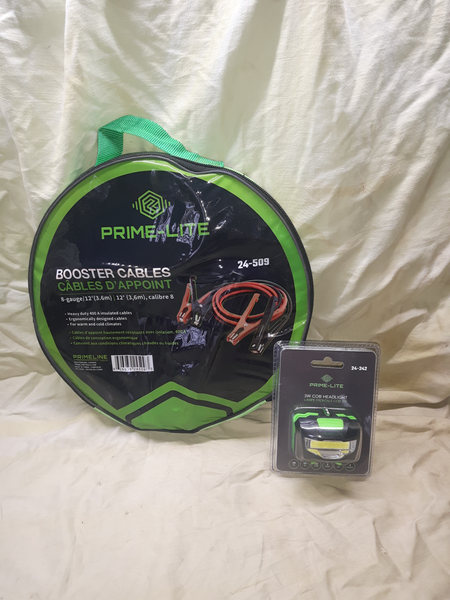 PRI-24-509 BOOSTER CABLES WITH FREE HEADLAMP - hutsiestoolsales