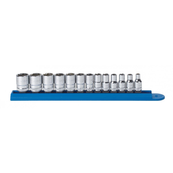 METRIC 1/4" DR. 13PC SHALLOW SKTS
