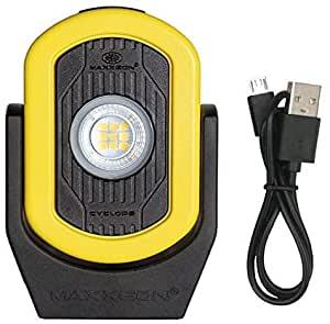 Yellow WorkStar CYCLOPS LED with Battery Indicator, Tripod Socket MAX-812 - hutsiestoolsales