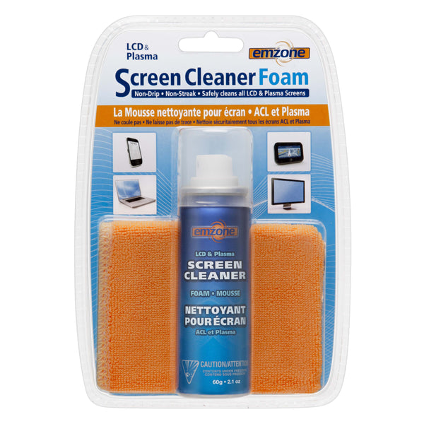 LCD & Plasma Foam Screen Cleaner with Cloth Kit  (spray 60g) EM-47070