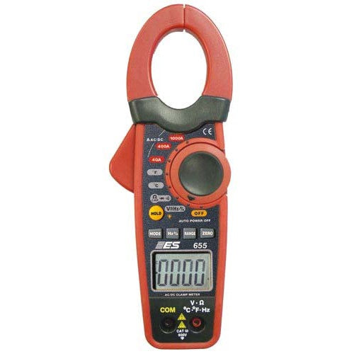 1000 Amp Current Probe/DMM 12 Testing Functions including Temperature built-in ES-655