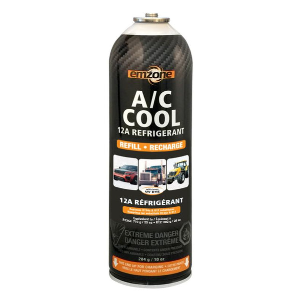 12A A/C Cool Refrigerant Refill Can 284G/10oz  (12/CASE) EM-45849