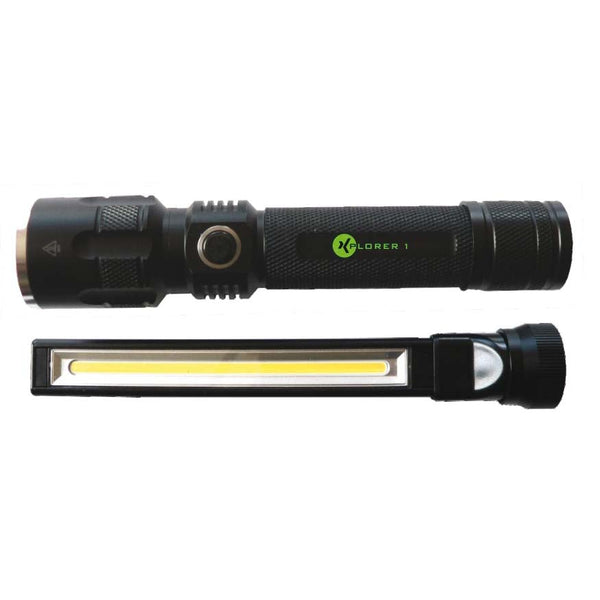 Xplorer 1 Interchangeable Flashlight/Worklight Set - 3 x AAA